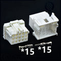 15 Pin male or female Automobile power amplifier Connector Automotive Audio Amplifier Plug Socket 7-968973-1 2-967628-1