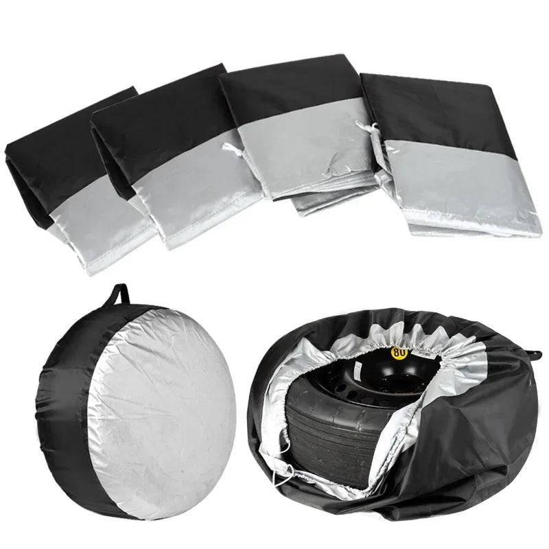 Spare Tire Cover Auto Vehicle Wheel Protector 13-19/19-23inch Case Polyester Car Tyre Storage Bags Cars Wheel Protection Amagi