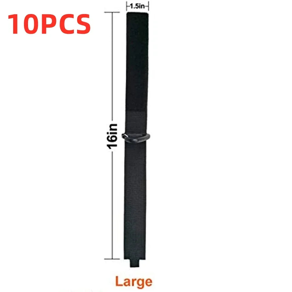 Car Cord Organizer Holder 10/5/1pcs Triangle Buckle Power Storager Wire Manager Nylon Heavy Storage Straps For Cables And Hoses