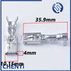 10 Pcs 6.3mm Composite Brass tin plating Wiring Terminal DJ6223-6.3C female Pin for Connector Plug Socket Fuse Box Wire Harness
