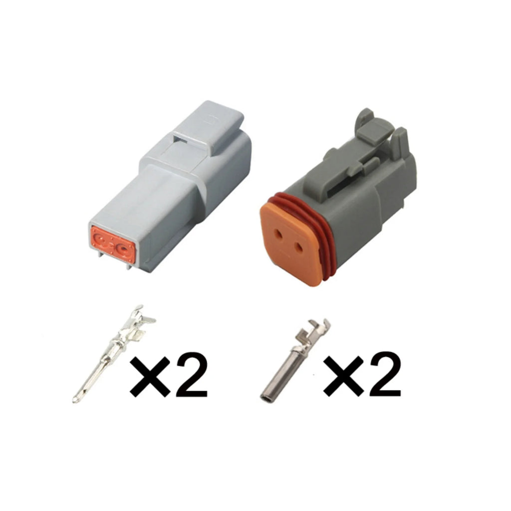 2PIN Deutsch DT Automotive Waterproof Connector 1.6mm Series Male Female Connectors DT04-2P DT06-2S With Terminals