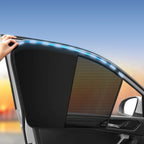 1pc Magnetic Car Side Window Sun Shade Cover Block Visor Mesh Shield UV Block Sun Shade Protection Black Auto Accessories