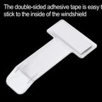 Car Vehicle Parking Ticket Permit Holder Clip Sticker Windscreen Fastener Kit Plastic Permit Card Holder Clip Sticker Car Parts