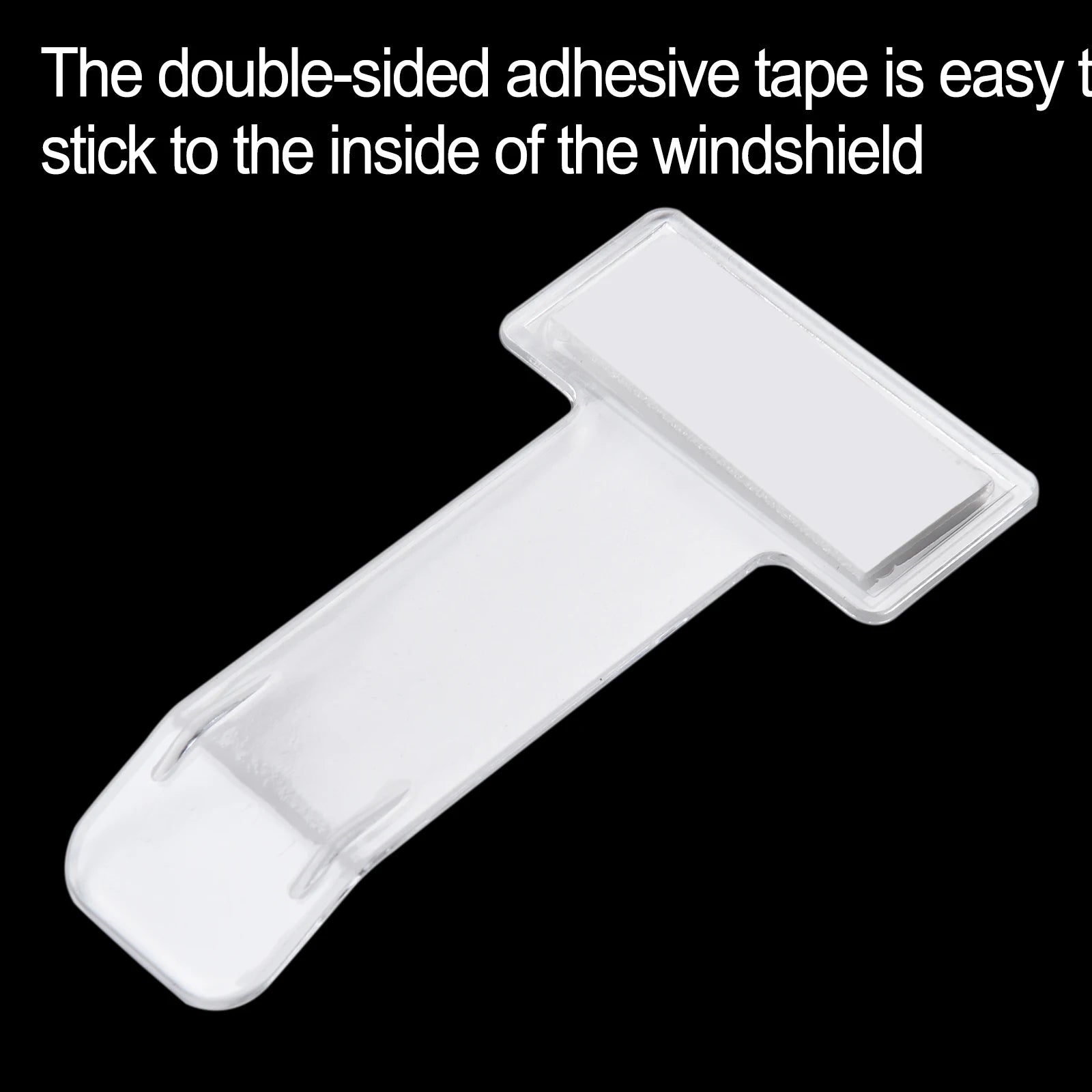 Car Vehicle Parking Ticket Permit Holder Clip Sticker Windscreen Fastener Kit Plastic Permit Card Holder Clip Sticker Car Parts