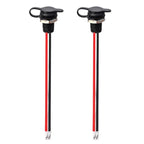 USB-C Waterproof Female Socket with LED Indicator – 2-Pin Pigtail for Car RV Motorcycle Boat