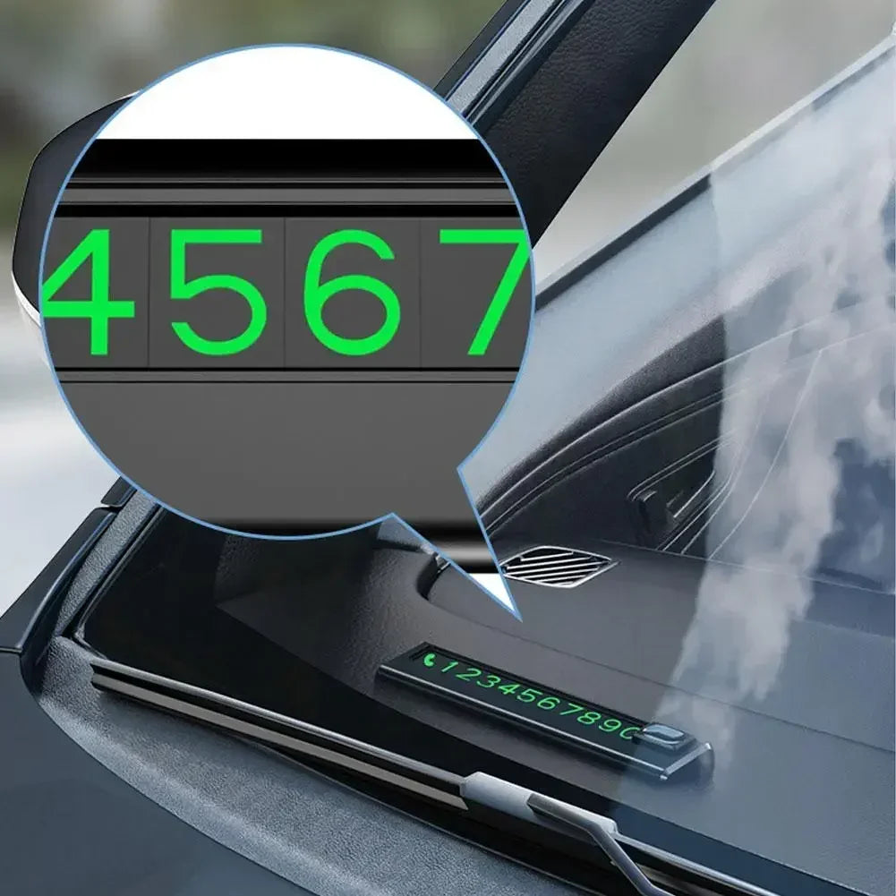 Car Park Stop Sign Universal Automobile Accessories Car Temporary Parking Card Phone Number Card Plate Telephone Number Amagi