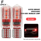 2pcs T10 W5W 194 LED Car Light Bulb Non-Pola 6SMD Canbus Car License Plate Light Interior Dome lights Reading Lamp 12V-24V Tools
