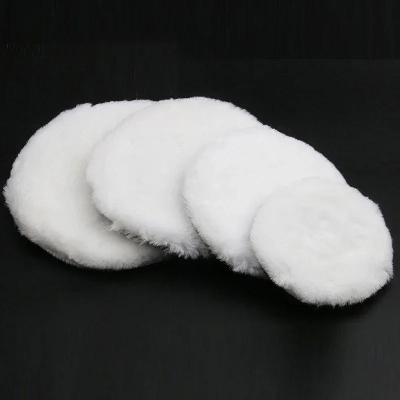 3 4 5 6 7 inch Wool Polishing Disc Car Waxing Polishing Buffing Car Paint Care Polisher Pads Auto Washing Accessories