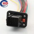 19 Pin Automotive waterproof 1.5mm 3.5mm Series Male connector Battery pack high and low voltage plug 1192800MB For BYD