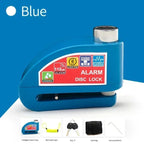 Motorcycle Bicycle Lock Alarm Safety Protection Padlock Disc Aluminum Alloy Anti-Theft Reminder Rope Lock Bag Motorcycle Amagi