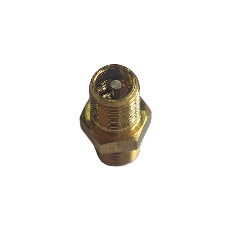 1PC DIY Accessories Air Compressor Tank Fill Valve Hexagonal Brass Tank Fill Valve M8/M10 Threaded Valve Core