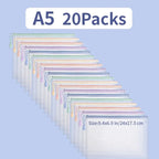5/10/20pcs Mesh Zipper Bag Jigsaw Bag Zipper Bag for Organizing Classroom Organization Plastic Zipper Bag A4 Size Board Gam Amag