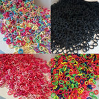 100/300PCS Colorful Basic Nylon Ealstic Hair Ties for Girls Children Ponytail Hold Scrunchie Rubber Band Kids Basic Hair Amagi
