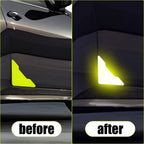 Reflective Car Door Corner Protector Stickers High Visibility Night Glow Safety Warning Anti Collision Decals for Auto Bumper