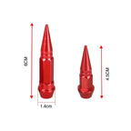 4pcs Premium Aluminum Spike Wheel Stem Caps 45/60mm for Cars Trucks Bikes Motocycles Valve Dust Protection with Edgy Style amagi