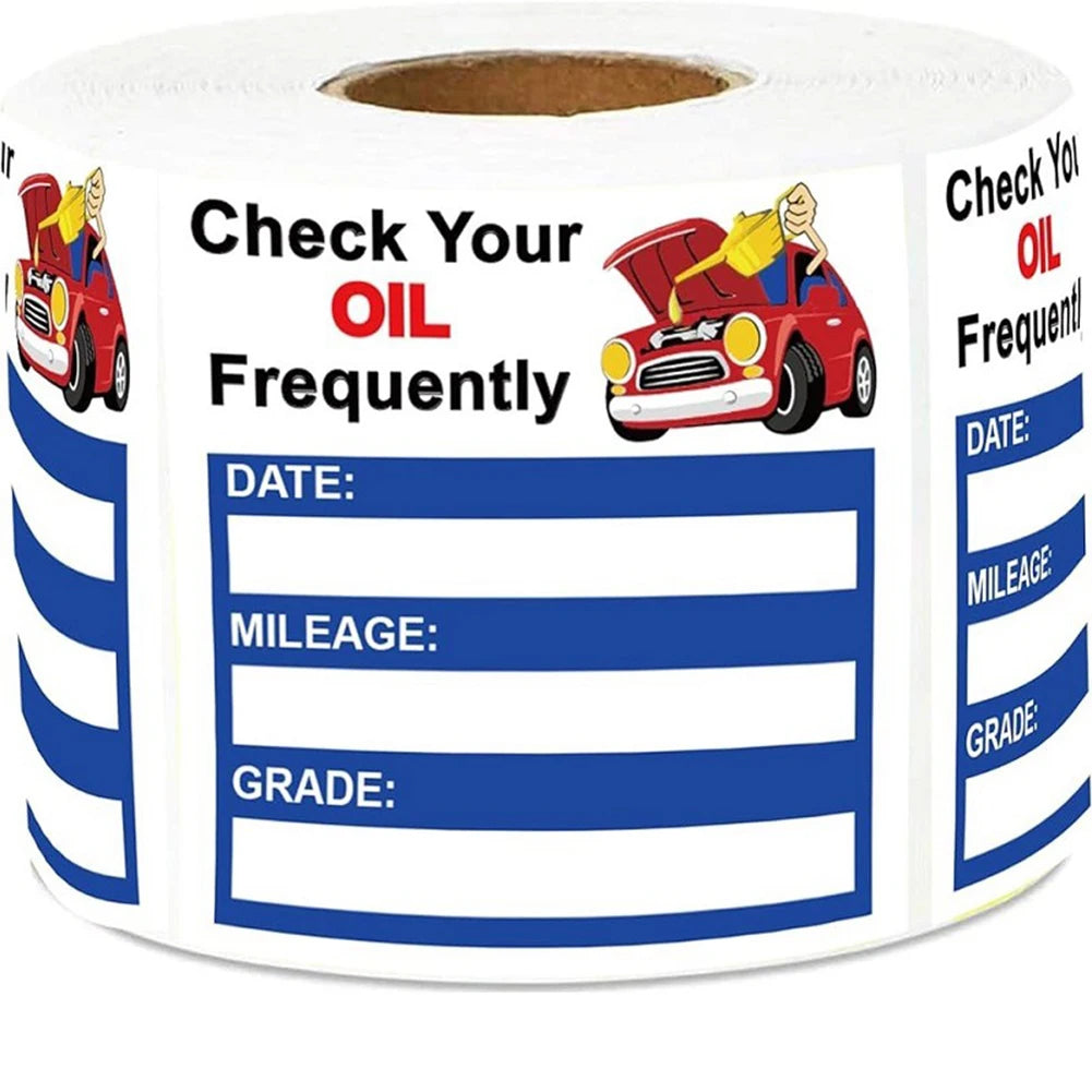 150PCS Car Maintenance Reminder Stickers Easy Oil Change Tracking Solution Auto Windscreen Labels Interior Maintenance Stickers