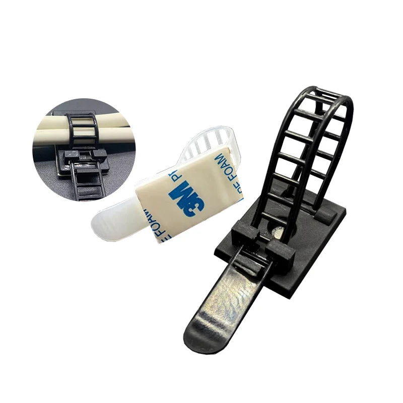 Cable and wire adjustable adhesive cable tie fixing seat, wire management clamp, cable tie, wiring fixing device, 3M self-adhesi