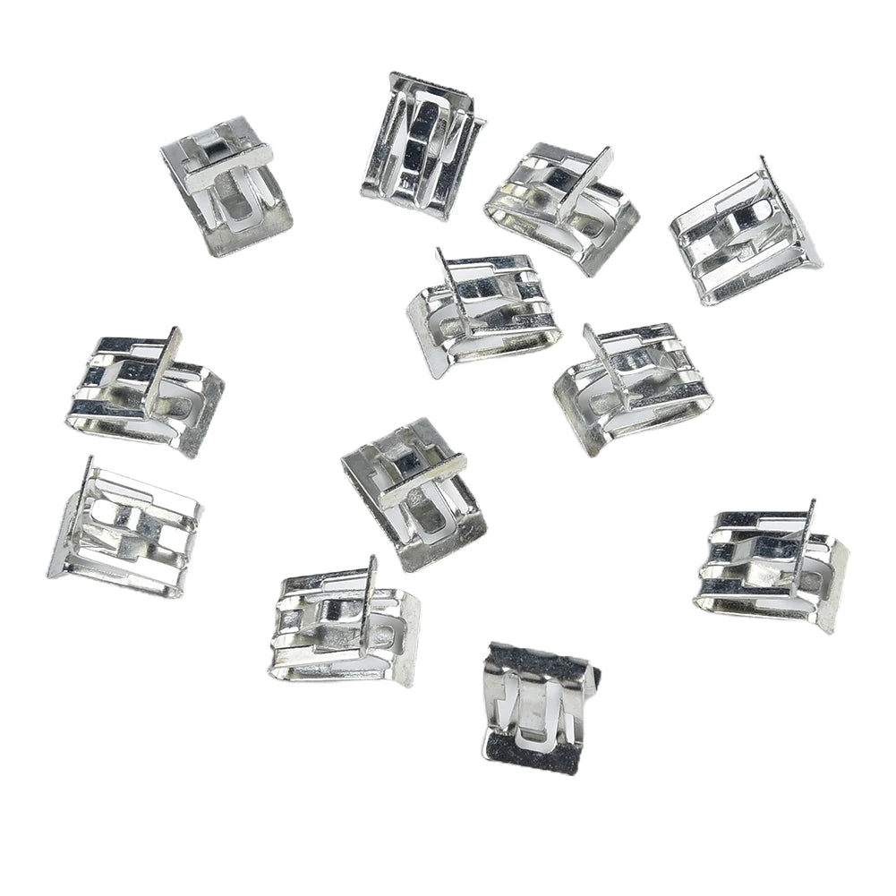 25Pcs Metal Fastener Clips 1/2 X 5/8 Car Retainer Moulding Trim Accessories Dashboard Side Panel Audio Clips