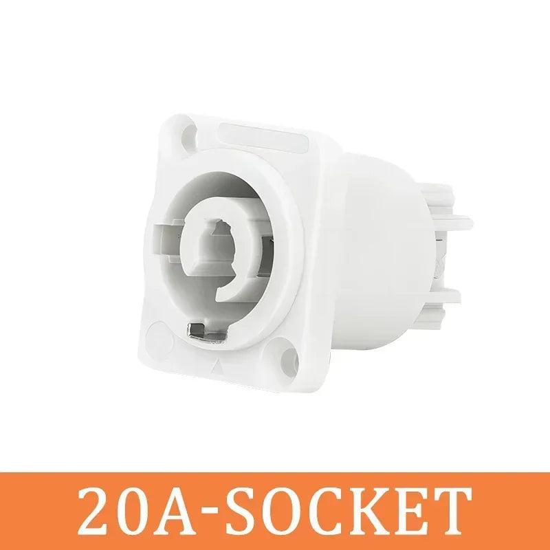 5/10/20PCS 3Pin NAC3FCA NAC3FCB Power Connector Stage Lighting Speakon Male Plug Blue (Input)+White (Output) Plug+Female Socket
