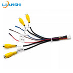The 12P panoramic 360 camera video input adapter cable harness plug for the central control instrument console Android device