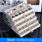 Layer Drawer Style Velvet Jewelry Box Earring Bracelet Storage Rack Multi Layer Display Case for Jewelry Accessories Amagi