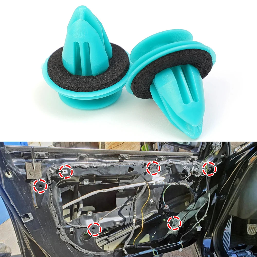 Green Nylon Retaining Clip for Toyota Bumper Door Buckle Car Interior Accessories Auto Vehicle Retainer Fastener Rivet 40/20pcs