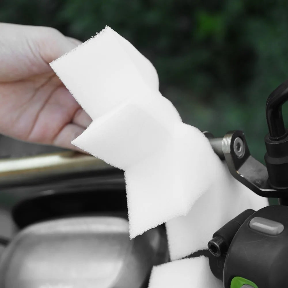 2pcs Motorcycle Wavy Windproof Face Grips 360-degree No Dead Angle Block Cold Air Thickened High-density Windproof Grips Gloves