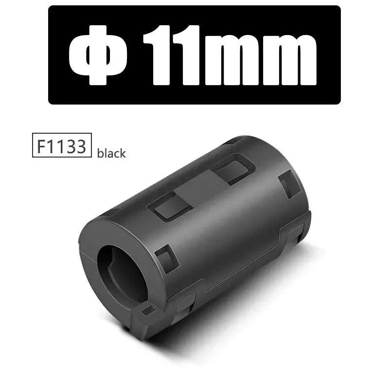 10/20/100PCS Snap-On Ferrite Core Clamp, 3.5–15mm Ring Magnetic Bead EMI RFI Noise Filter Choke for USB Power Audio Video Cables