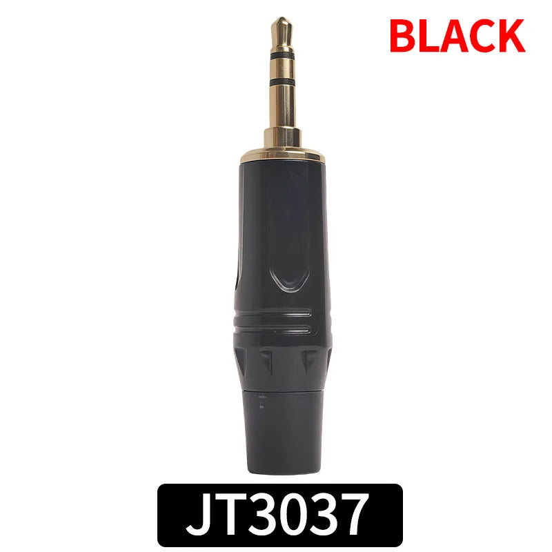 Gold-Plated 3.5mm Stereo Audio Plug Connector, DIY Soldering Jack for Headphone, Microphone, Speaker, AUX Cable Repair