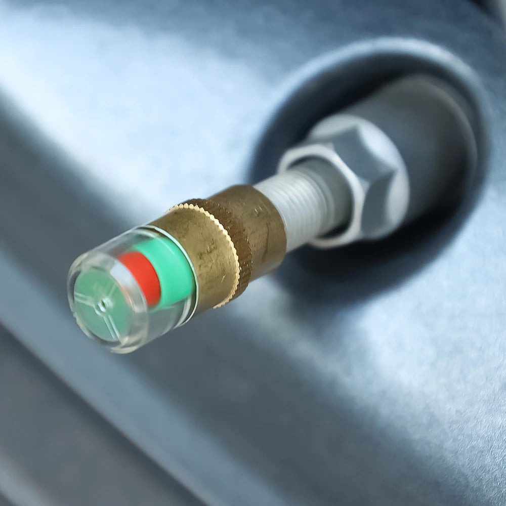 8/1pcs Car Tire Pressure Indicator Tire Pressure Gauge Indicator Alert Monitoring Valve Cap Sensor External Valve Detection