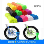 72 Pcs Universal Motocross Motorcycle Dirt Bike Enduro Wheel Rim Spoke Shrouds Skins Covers Moto For KTM HONDA YAMAHA KAWASAK