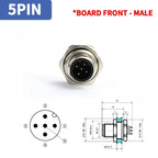 1pcs M12 4pin 5 8Pin Sensor Connector Panel Back Mount Waterproof Flange Socket Threaded Coupling Male&Female A Code Connectors