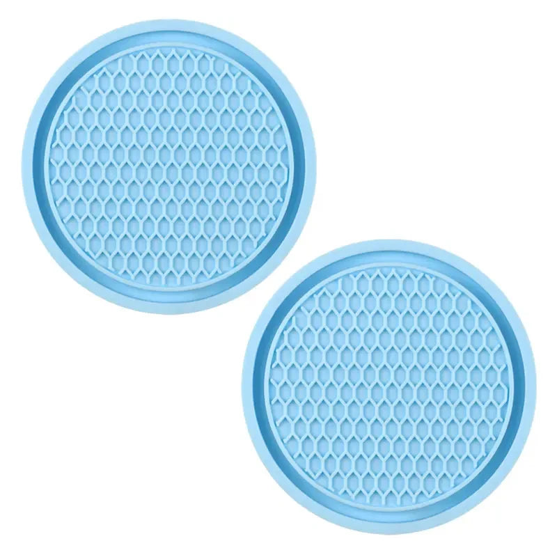 New Bling Rhinestone Cup Holder Drink Pad Interior Decoration Cute Anti-slip Round Durable Mat Coaster Heat Resi Car Accessories