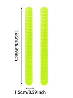 6/2pcs Car Reflective Safety Strip Stickers Car Rearview Mirror Reflective Sticker Reflective Warning Safety Tape Accessories