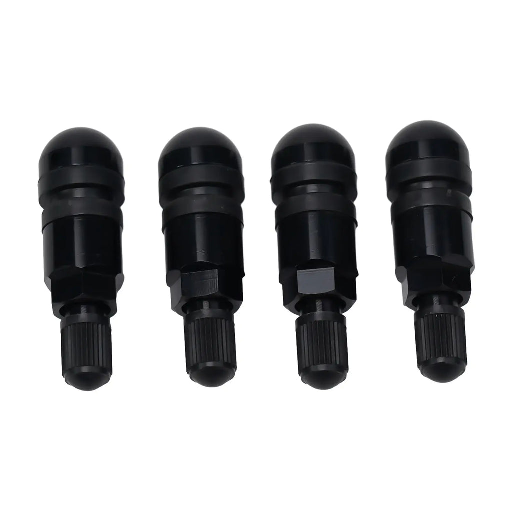 4pcs TPMS Tire Pressure Sensor Valve Stem Repair Kit For BMW 5 Series Black Tire Pressure Sensor Valve Stem Repair Kit