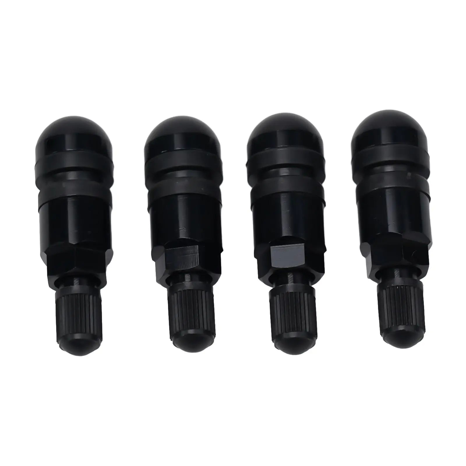 4pcs TPMS Tire Pressure Sensor Valve Stem Repair Kit For BMW 5 Series Black Tire Pressure Sensor Valve Stem Repair Kit