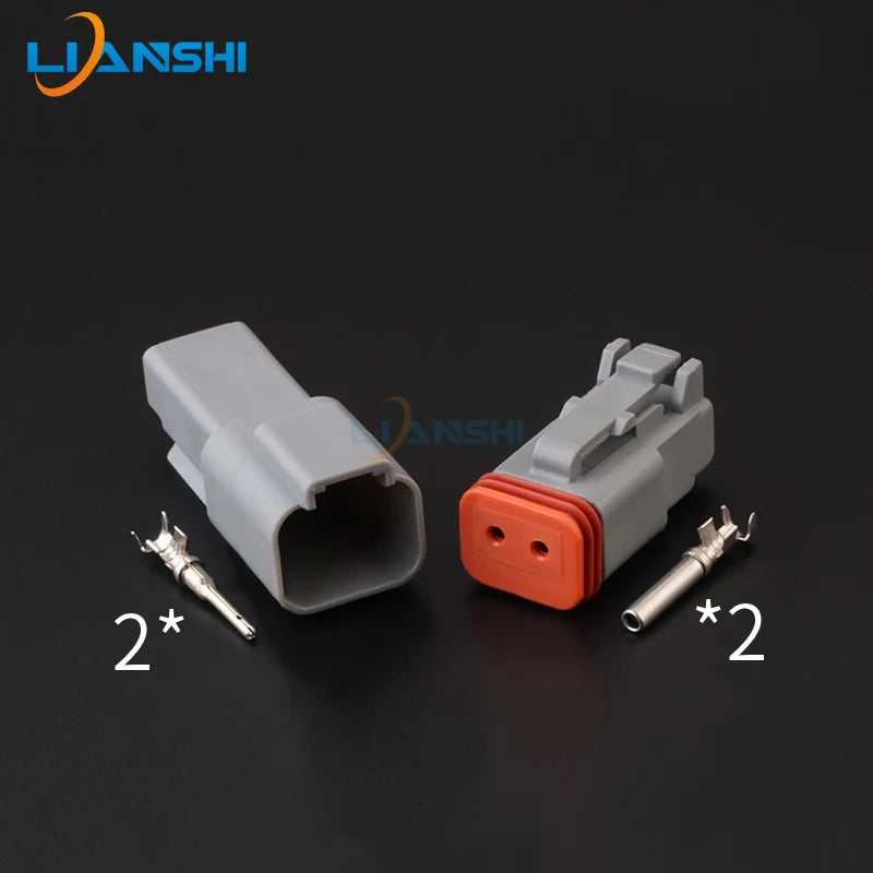 DT06-2S DT04-2P Deutsch male/Female connector 2pin waterproof connector LED spotlight harness plug