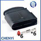 6 Pin 3.5mm female or male auto waterproof cable electrical pump connector ignition coil wire harness plug 1J0973726 1J0 973 726