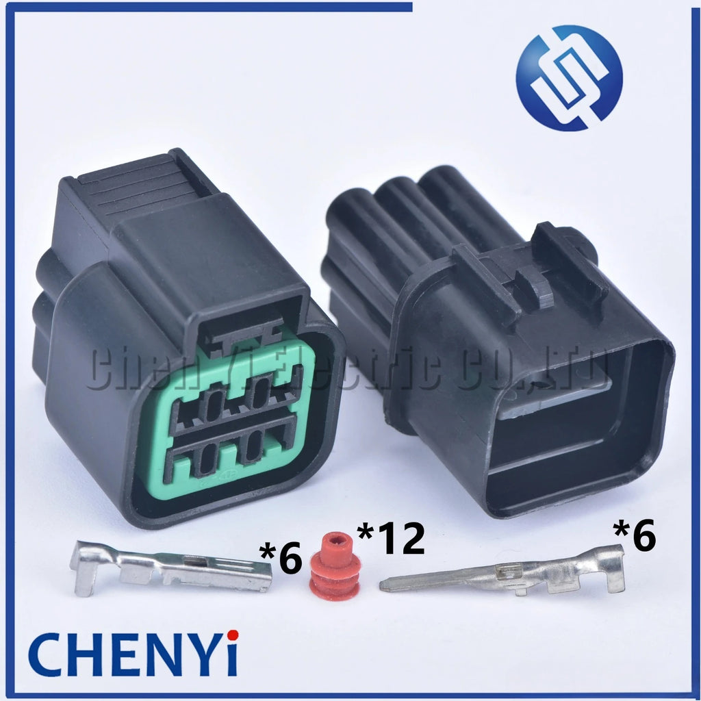 6 Pin 090 Oxygen Sensor Automotive Waterproof Connector Headlamp Fog Lamp Plug PB625-06027 PB621-06020 For Hyundai Kia