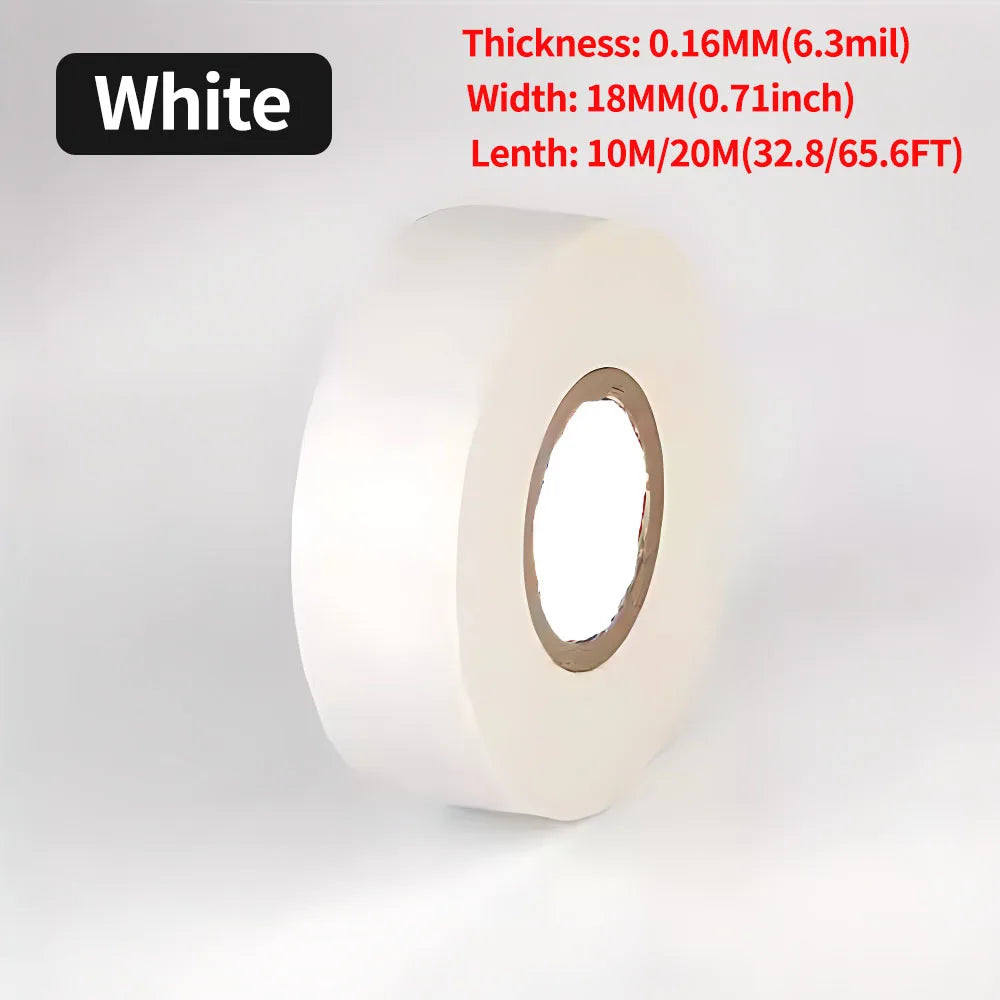 10/50/100 Rolls Electrical PVC Insulation Tape, Black Wire Wrapping Tape 10M/20M Length, 0.71 Inch Wide for Electrical Repair