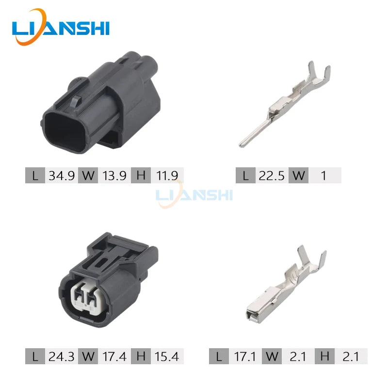 6188-0589 6189-0890 Automotive air intake pressure Sensor Connector 2p male busbar connector DJ7021A-1-11/21