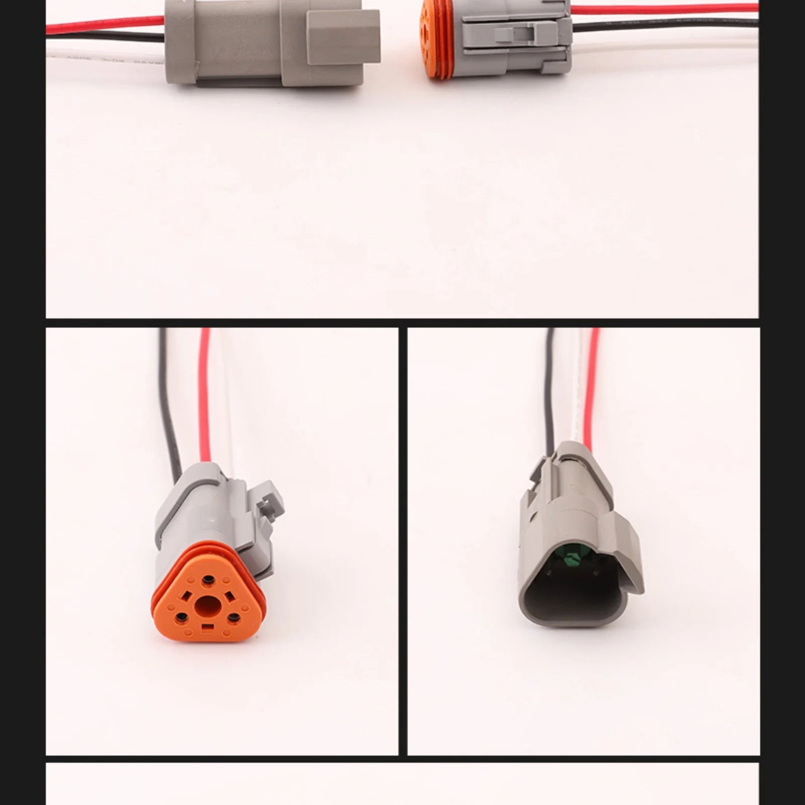 3-PIN Connector Waterproof 1.6mm Series Male Female Connectors Wiring Harness DT04-3P-C017 DT06-3S-C017