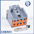 1 set 8 Pin female Electrical Connector Car Window Lifter Harness Plug Sockets 7282-3243-40 7283-3243-40 For Ford
