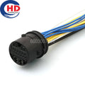 19 Pin 13158679 Car Door Composite Size Hole Auto Plug Wiring Harness Electronic Connector With Cable For OPEL DJ7191-2.0-3.5-21