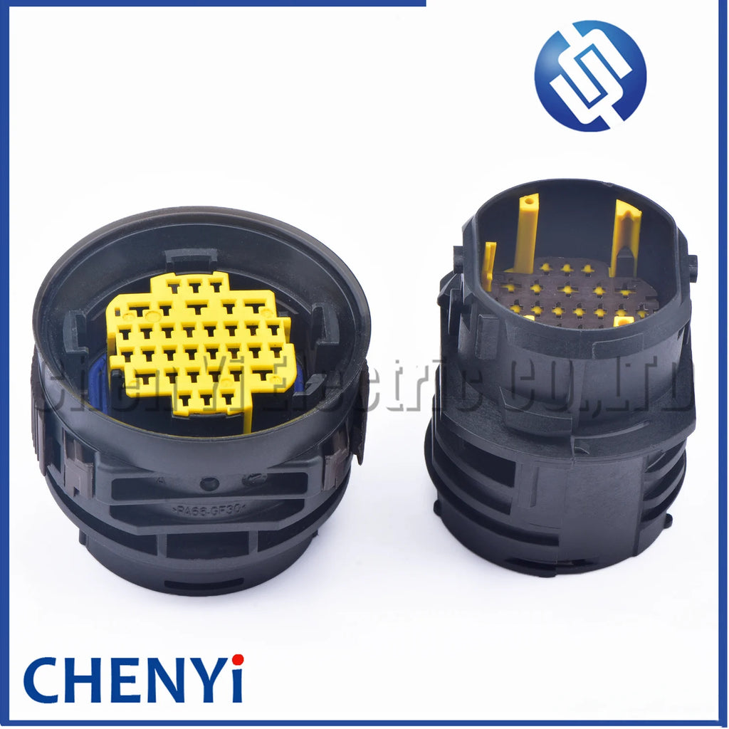 33 Pin automotive waterproof connector PCB ECU Car body door chassis wiring harness plug 33503444 For Peugeot 207 407 Citroen C5