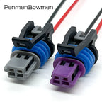 1 Set 2 Pin GM LS ECT Car Waterproof Plug Wiring Harness Electrical Cable Connectors 15449028 15449027 For Ford Chevrolet Opel