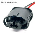 1 Set 2 Pin 1-1355668-2 Car Front Bumper Fog Light Electrical Connectors Waterproof Female Wire Harness Plug 1-1355664-2 for BMW