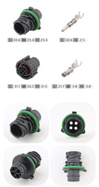 1-967402-1/1-967325-1 Automotive connector Universal odometer wiring harness plug 4-hole waterproof connector sheath with termin