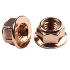 50 Pcs Exhaust Nut Elbow Nuts M8 SW 13 Turbocharger Manifold Copper Nut Automobile Exhaust Pipe Hexagon Nut