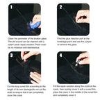 5PCS Automotive Windshield Glass Crack Nano Repair Fluid Car Resin Scratch Crack Restore Fluid Glass Curing Glue Car Accessories